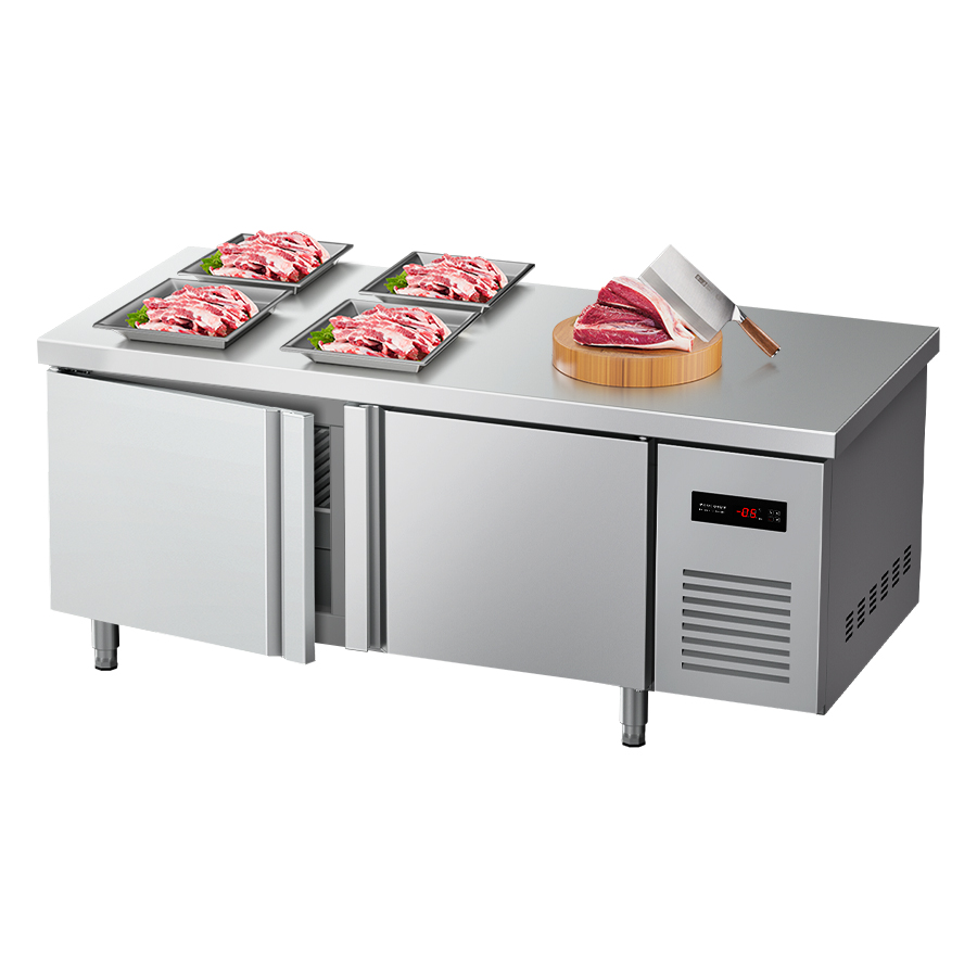 Commercial Kitchen Prep Table With Storage - 業務用直冷式作業台冷蔵庫 YINZHENG 1.5m キッチン用下置き冷蔵庫 食品調理・保管用
