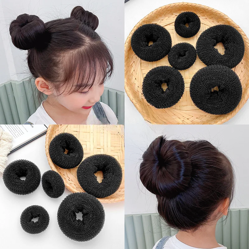 Donut Making Machine - S/M/L おだんごヘアメーカーエレガントな女性レディースガールズマジックポニーテールシェイパードーナツヘアバンドヘアスタイリングツールポニーテールアクセサリー