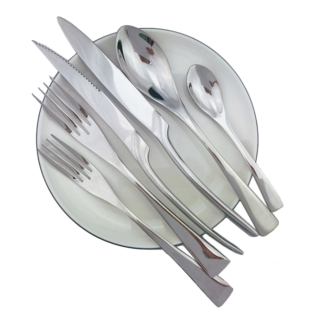 Commercial Kitchen Knives - カーフォーク-クリエイティブディナーサービス,カトラリー,304ステンレス鋼カトラリー,高級シルバーカトラリー,ステーキナイフ