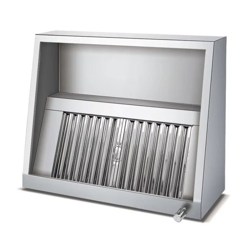 Commercial Kitchen Hoods - 業務用ステンレス製厨房排気レンジフード カスタムサイズ 21m/min 電動式