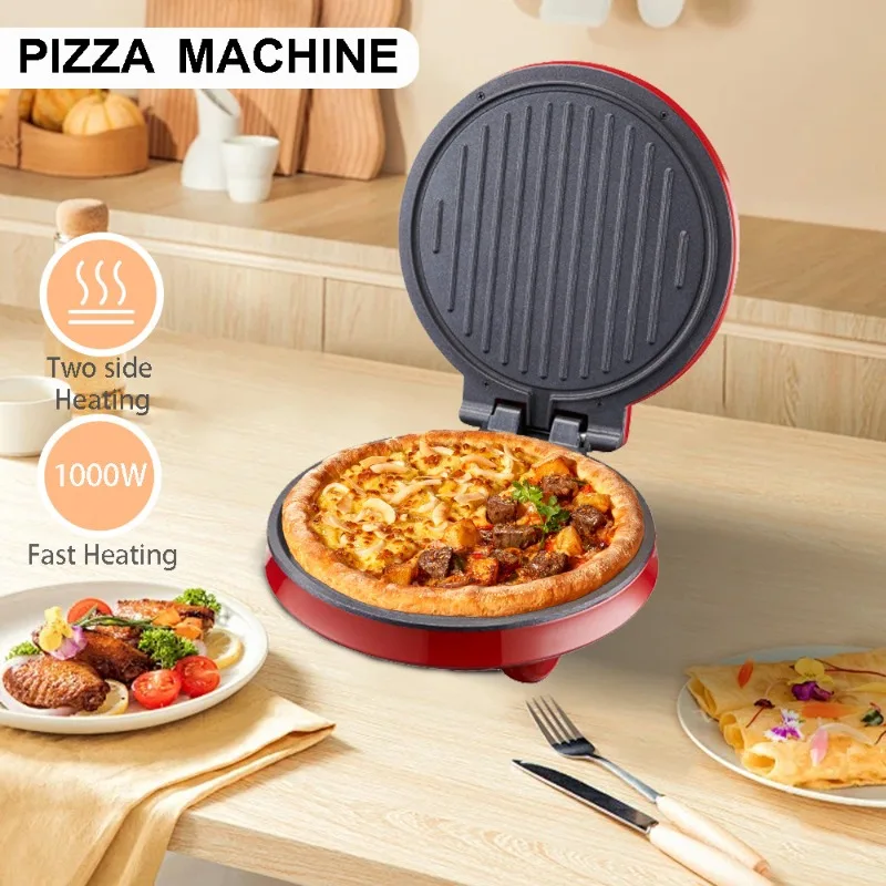 Donut Making Machine - 110V電気ピザマシン、両面加熱電気ケーキパン、パンケーキマシン、パンケーキマシン、多機能フライパン