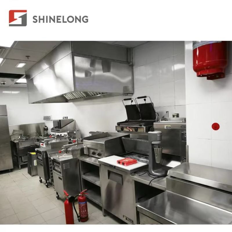 Commercial Kitchen Layouts - ファストフードレストラン設備 キッチンレイアウト設計 業務用ファストフード設備セット バーガー