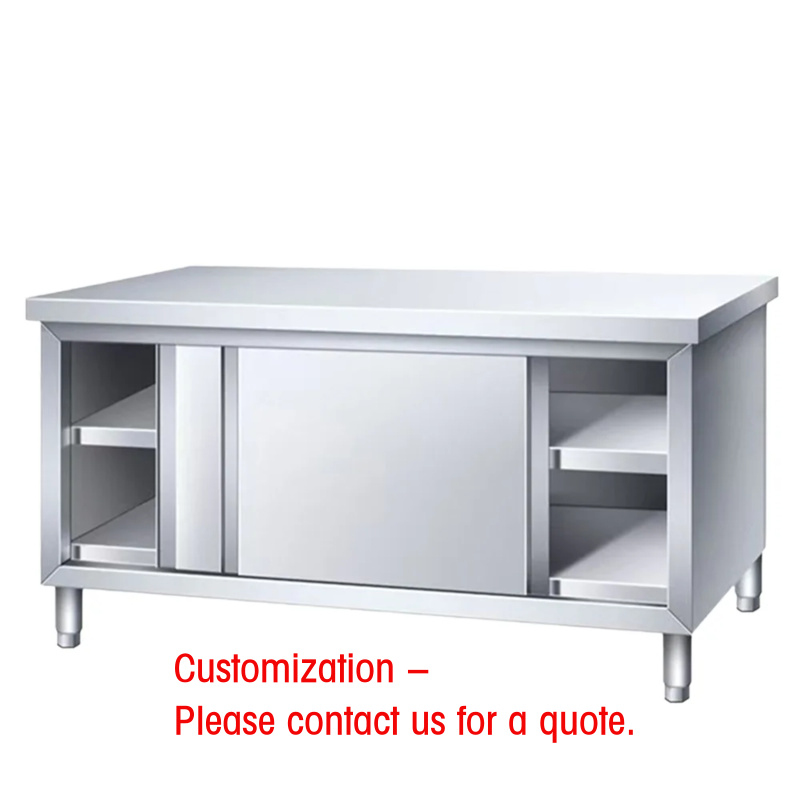 Commercial Kitchen Installation - カスタム新工場業務用厨房作業台 簡単設置 モダンスタイル ステンレス素材 ホテルや倉庫向け