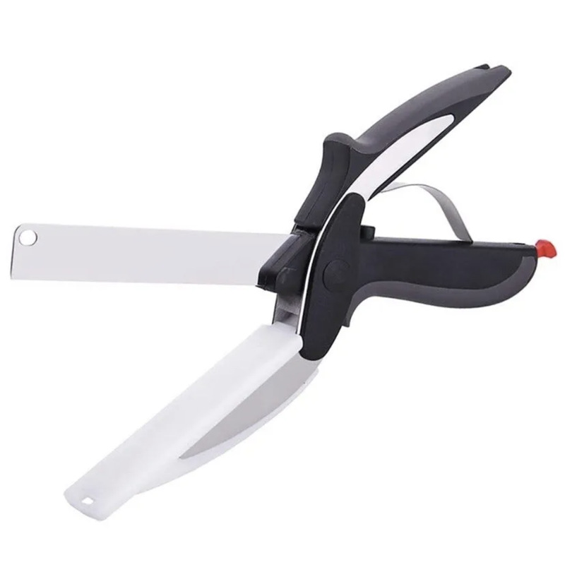 Commercial Kitchen Knives - ステンレス製キッチンシザー,2 in 1,分離可能なバーベキュー,ステーキカッター,フルーツナイフ,家庭用野菜フードプロセッサー