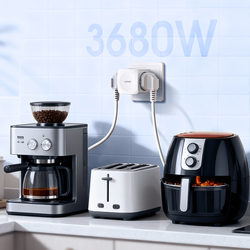 LDNIO 電源タップ 4 EU ACコンセント 3680W - Commercial Kitchen In Residential Home のレビューと価格