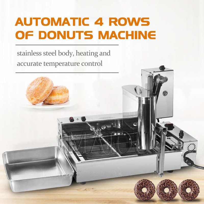 5.5L ホッパー商業 4 行自動ドーナツマシン 1800  - Donut Making Machine のレビューと価格