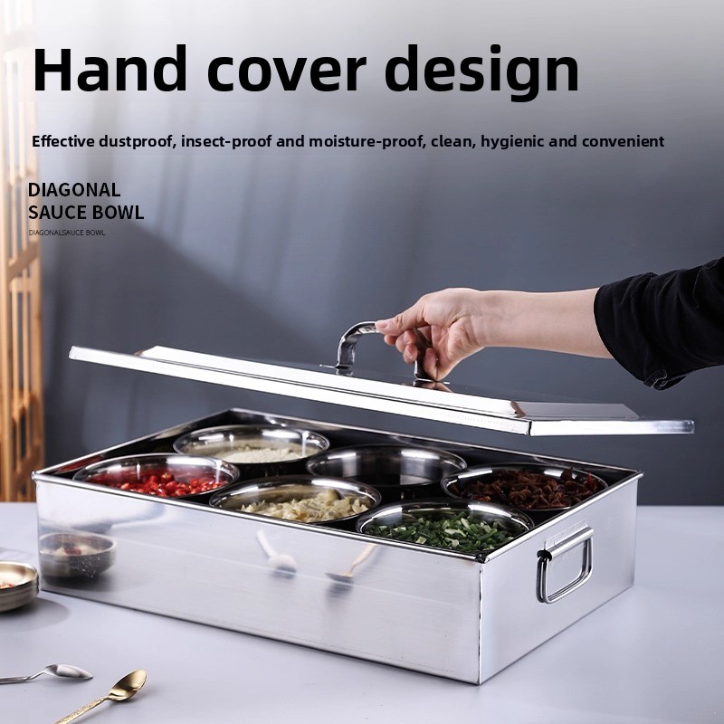 4Dキッチン管理用ステンレス製調味料ボックス 大型業務用調味 - Commercial Kitchen Management のレビューと価格