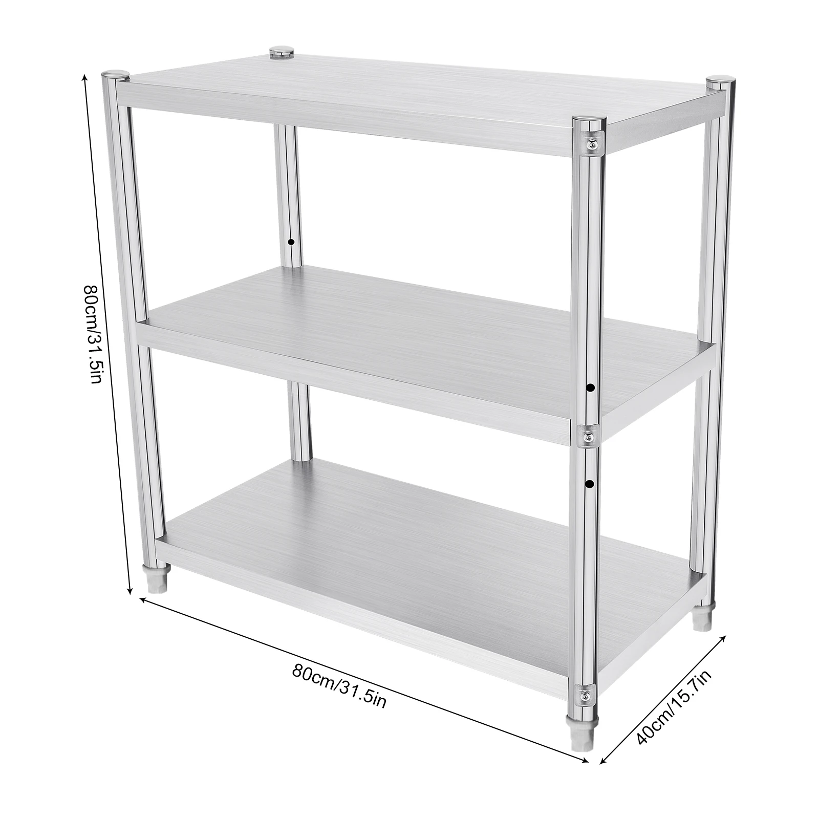 業務用ステンレス製作業台 80×40cm キッチン調理台 耐 - Commercial Kitchen Prep Table With Storage のレビューと価格
