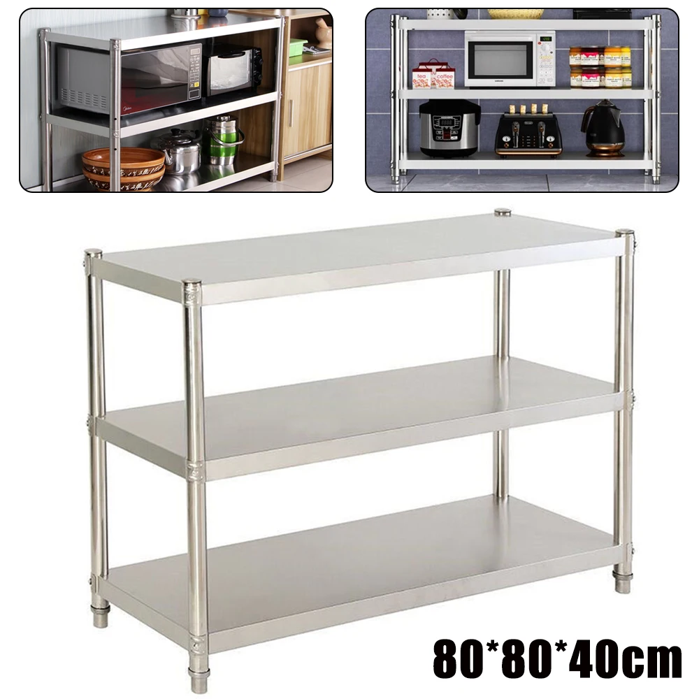 業務用ステンレス製作業台 80×40cm キッチン調理台 耐 - Commercial Kitchen Prep Table With Storage のレビューと価格