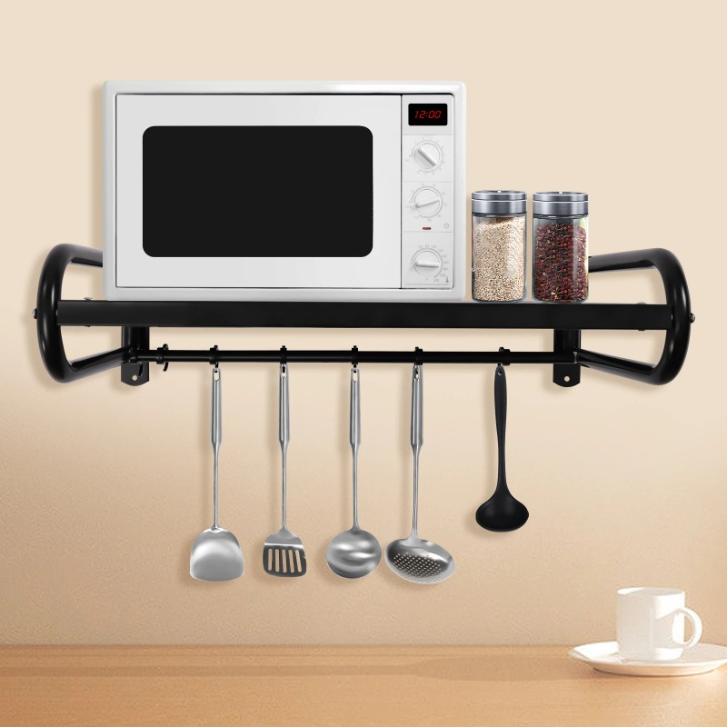壁掛け式電子レンジラック、耐久性のある炭素鋼、キッチン整理用 - Commercial Kitchen Installation のレビューと価格
