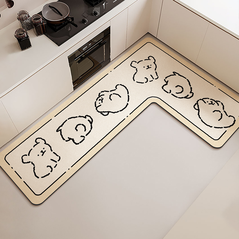 L 字型キッチンフロアマット防水滑り止めビニールカーペット  - Commercial Kitchen Vinyl Flooring のレビューと価格