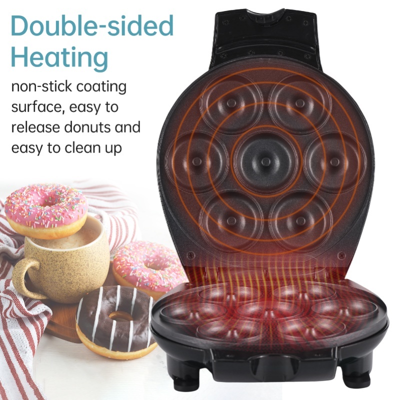 家庭用ミニドーナツメーカー電気ドーナツマシン700Wノンステ - Donut Making Machine のレビューと価格