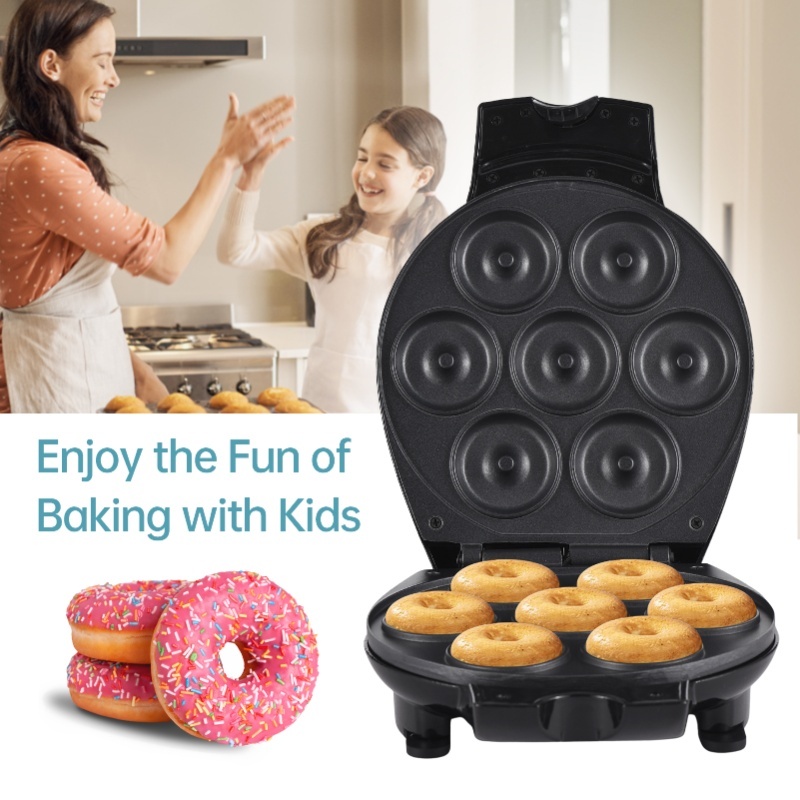 家庭用ミニドーナツメーカー電気ドーナツマシン700Wノンステ - Donut Making Machine のレビューと価格