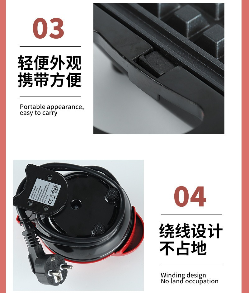 多機能ミニハート型ワッフルメーカー両面加熱朝食トースター、ポ - Donut Making Machine のレビューと価格