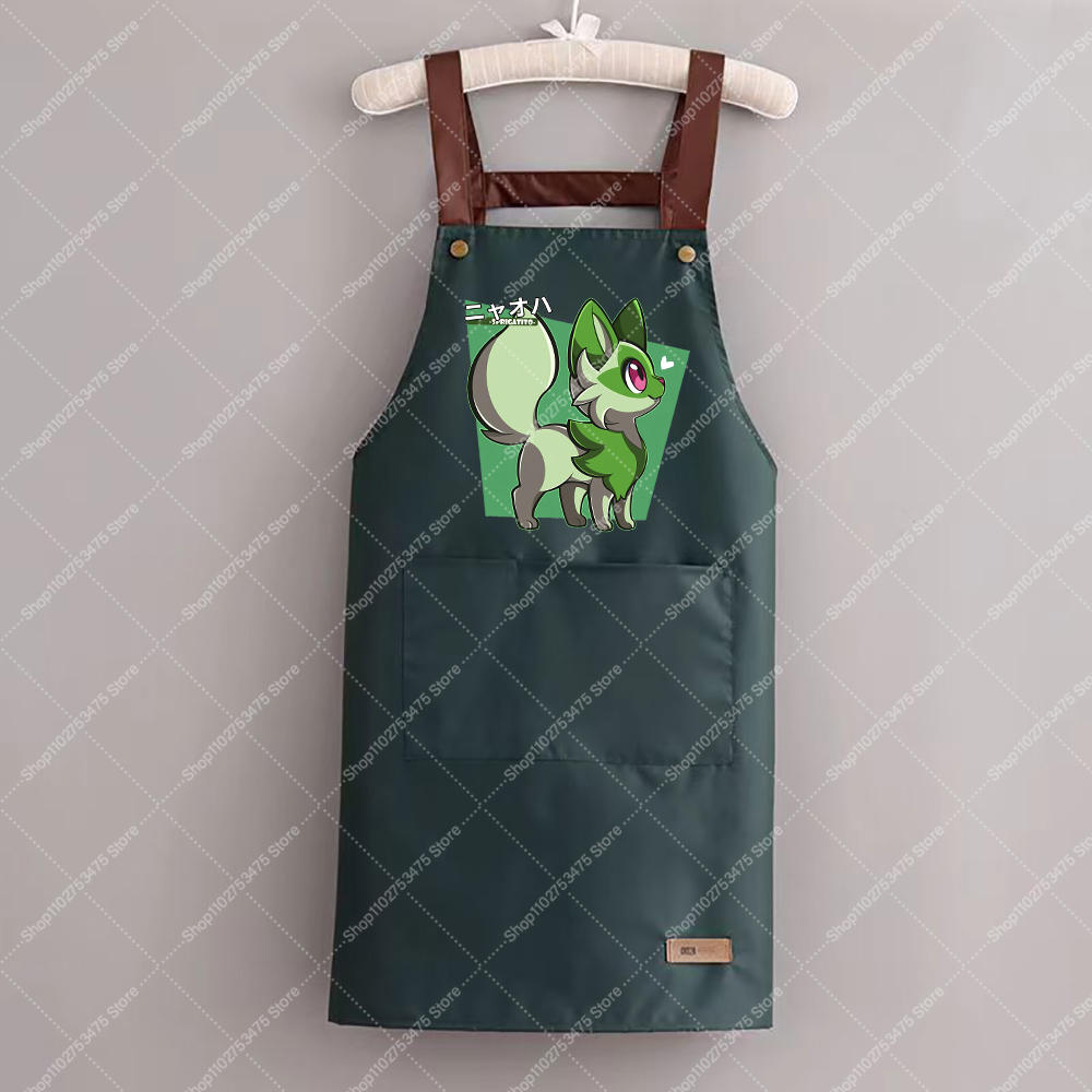 女性男性ファッションプリントエプロン漫画キッチン用品ヒトカゲ - Commercial Kitchen Items のレビューと価格