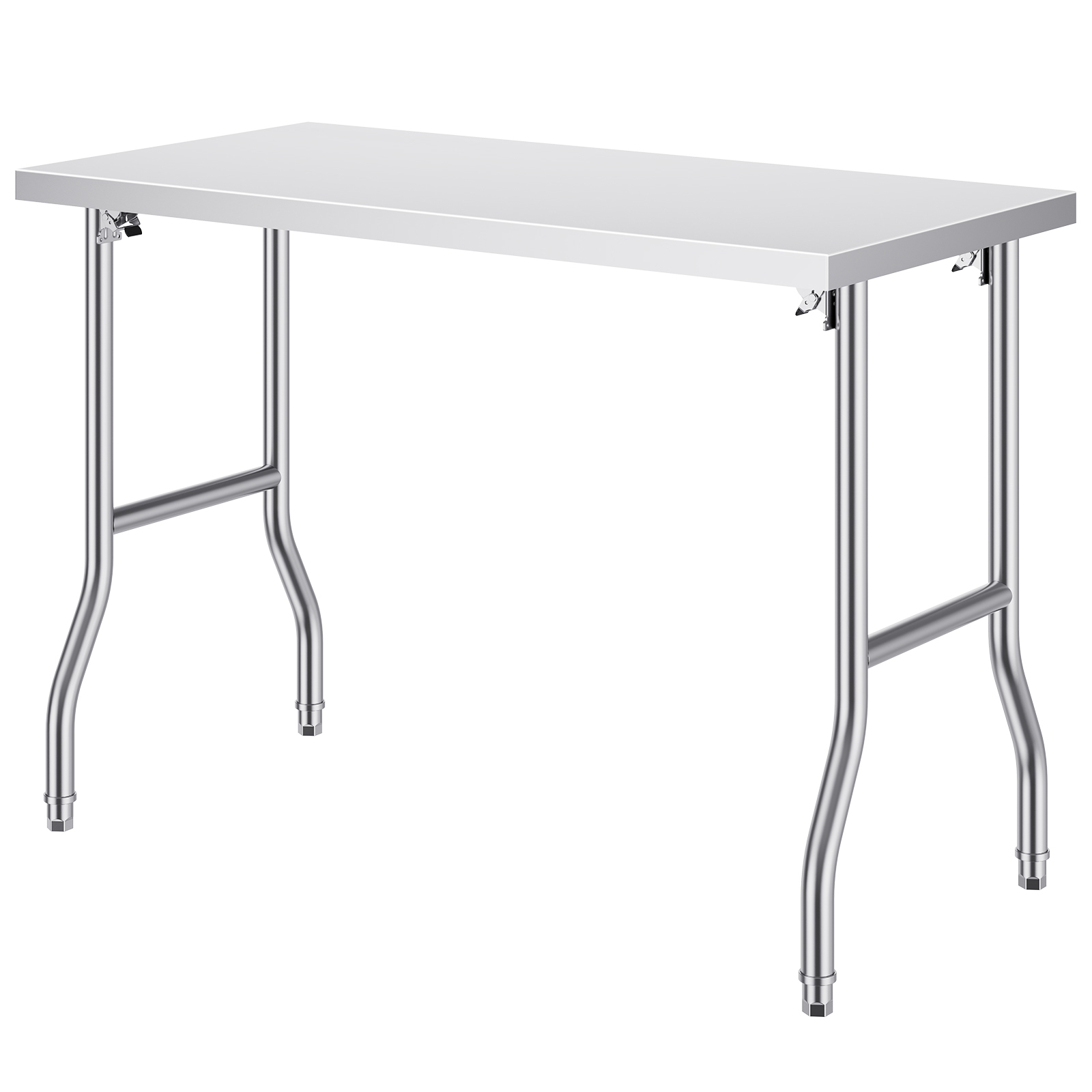 シングル/ダブル棚 プロ仕様 ステンレス製 オープンキッチン - Commercial Kitchen Prep Table With Storage のレビューと価格