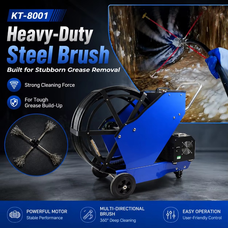 KT-8001 業務用油煙ダクト清掃装置 30mフレキシブル - Commercial Kitchen Maintenance のレビューと価格