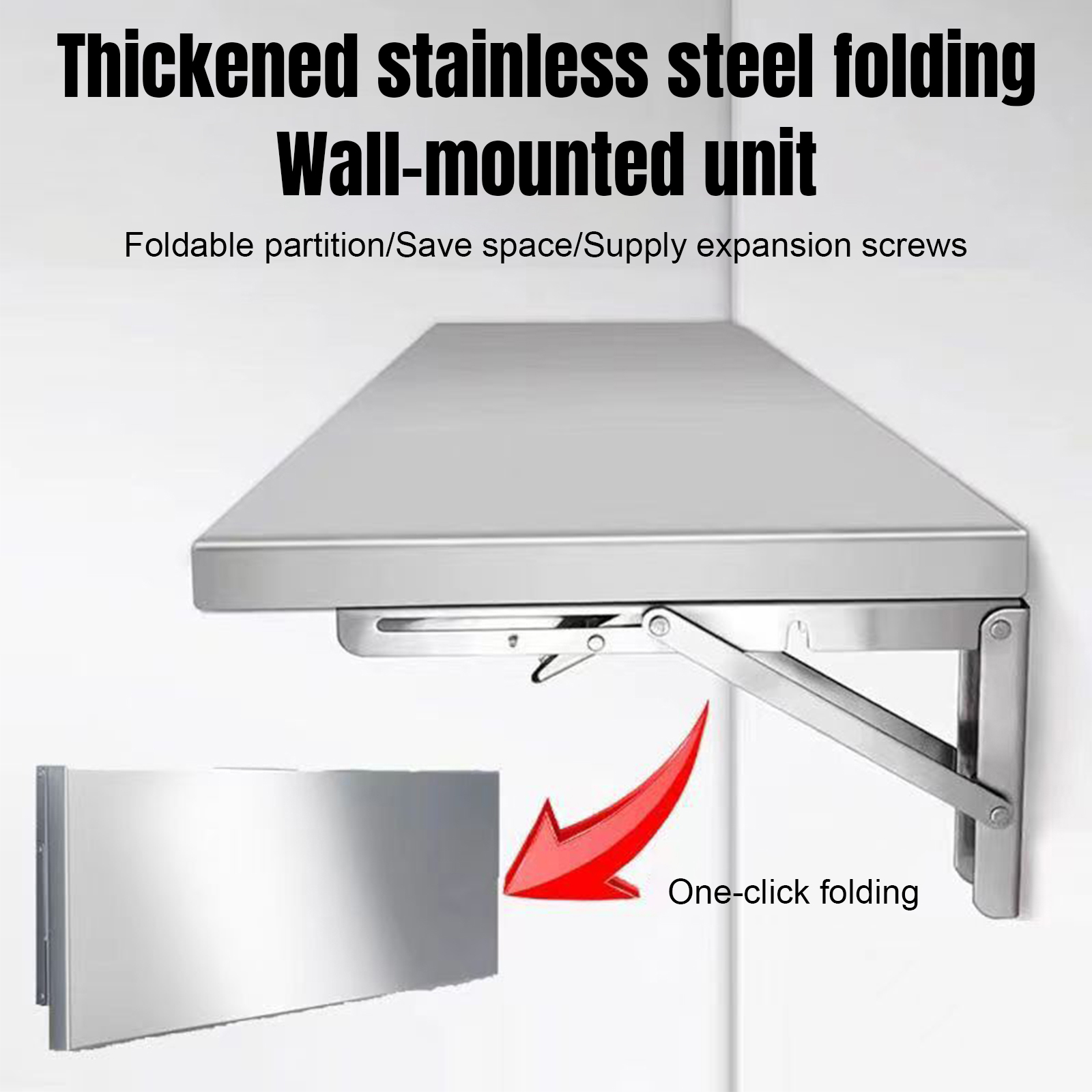ステンレス製折りたたみ式収納ラック、お手入れ簡単、壁掛け式折 - Commercial Kitchen Prep Table With Storage のレビューと価格