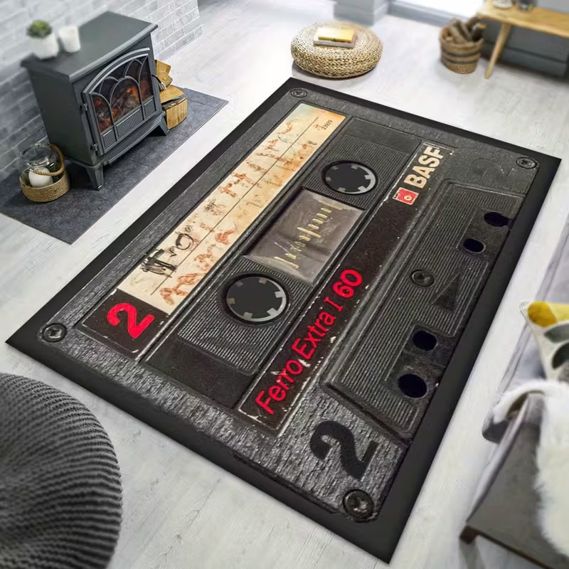 クラシック音楽ヴィンテージビニールレコードカーペットラグリビ - Commercial Kitchen Vinyl Flooring のレビューと価格