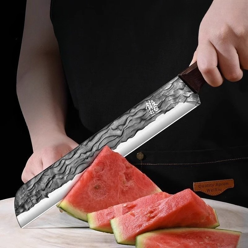 鍛造フルーツナイフは、果物屋がスイカのスライスを切るための特 - Commercial Kitchen Knives のレビューと価格