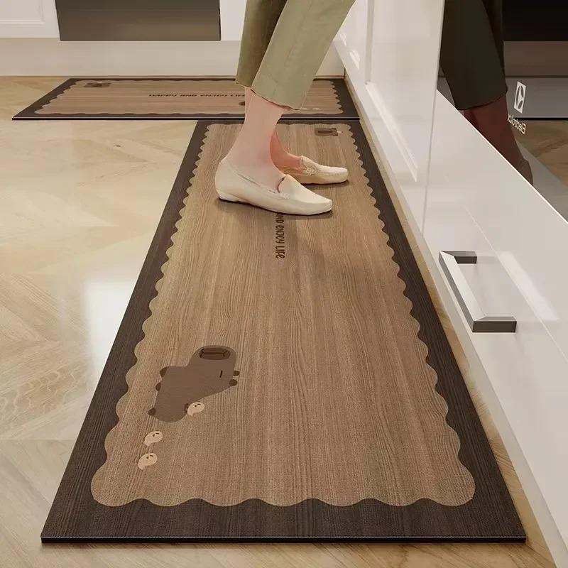 キッチンフロアマット防水ノンスリップビニールカーペットPVC - Commercial Kitchen Vinyl Flooring のレビューと価格